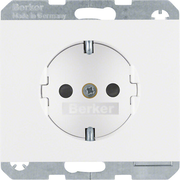 Hager/Berk SCHUKO-Steckdose pws/gl 47357009